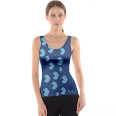 Blue Fish Sea Beach Swim Yellow Predator Water Tank Top by Mariart