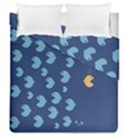 Blue Fish Sea Beach Swim Yellow Predator Water Duvet Cover Double Side (Queen Size) View2