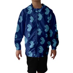 Blue Fish Sea Beach Swim Yellow Predator Water Hooded Wind Breaker (kids)