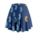 Blue Fish Sea Beach Swim Yellow Predator Water Mini Flare Skirt View2