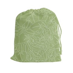 Blender Greenery Leaf Green Drawstring Pouches (xxl) by Mariart