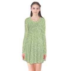 Blender Greenery Leaf Green Flare Dress by Mariart