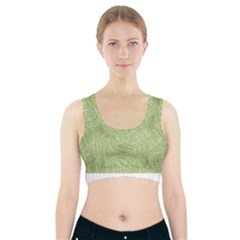 Blender Greenery Leaf Green Sports Bra With Pocket