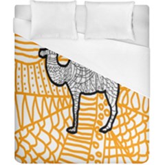 Animals Camel Animals Deserts Yellow Duvet Cover (california King Size) by Mariart