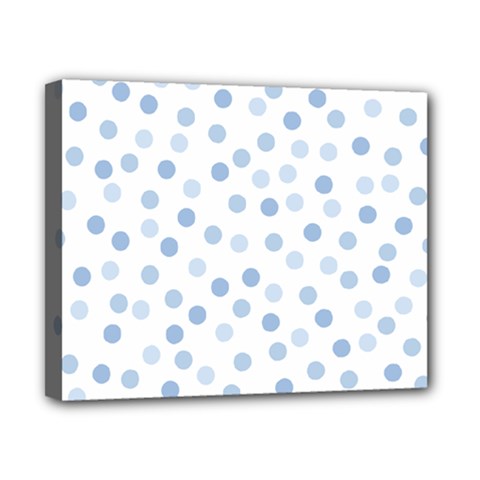 Bubble Balloon Circle Polka Blue Canvas 10  X 8  by Mariart