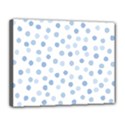 Bubble Balloon Circle Polka Blue Canvas 14  x 11  View1