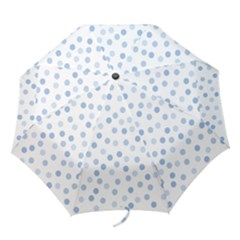 Bubble Balloon Circle Polka Blue Folding Umbrellas by Mariart