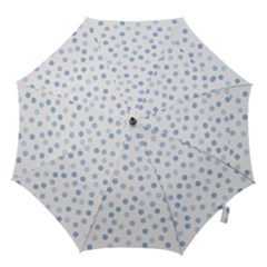 Bubble Balloon Circle Polka Blue Hook Handle Umbrellas (small) by Mariart