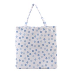 Bubble Balloon Circle Polka Blue Grocery Tote Bag by Mariart