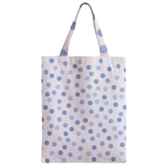 Bubble Balloon Circle Polka Blue Zipper Classic Tote Bag by Mariart