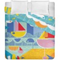 Boats Ship Sea Beach Duvet Cover Double Side (California King Size) View2