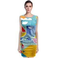 Boats Ship Sea Beach Classic Sleeveless Midi Dress