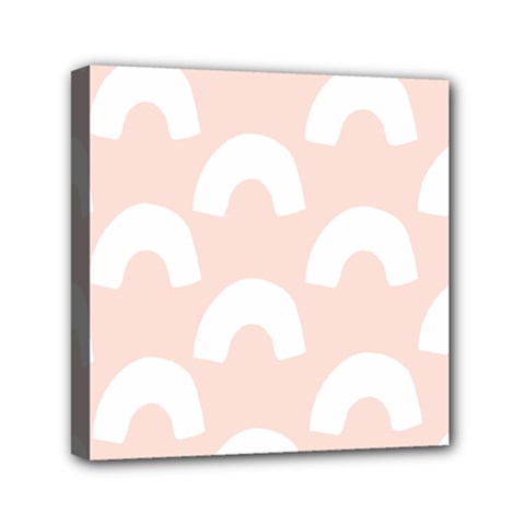 Donut Rainbows Beans Pink Mini Canvas 6  X 6  by Mariart