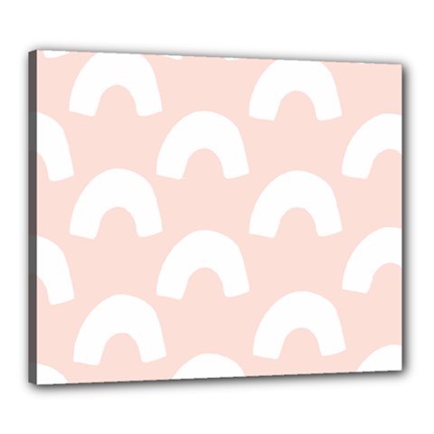 Donut Rainbows Beans Pink Canvas 24  X 20  by Mariart