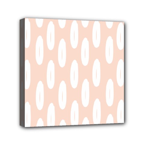 Donut Rainbows Beans White Pink Food Mini Canvas 6  X 6  by Mariart