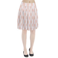 Donut Rainbows Beans White Pink Food Pleated Skirt by Mariart