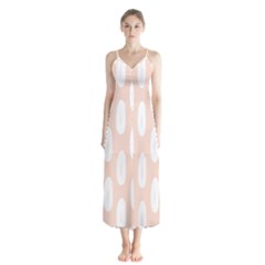 Donut Rainbows Beans White Pink Food Chiffon Maxi Dress