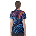 Fish Out Of Water Monster Space Rainbow Circle Polka Line Wave Chevron Star Women s Sport Mesh Tee View2