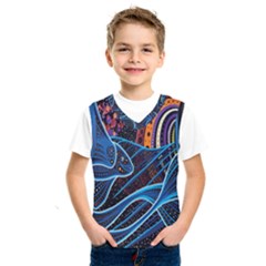 Fish Out Of Water Monster Space Rainbow Circle Polka Line Wave Chevron Star Kids  Sportswear