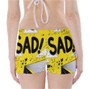 Have Meant  Tech Science Future Sad Yellow Street Boyleg Bikini Wrap Bottoms View2