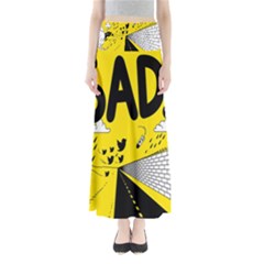 Have Meant  Tech Science Future Sad Yellow Street Maxi Skirts by Mariart