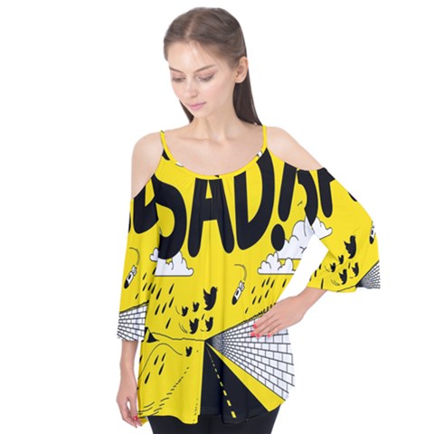 Have Meant  Tech Science Future Sad Yellow Street Flutter Tees by Mariart