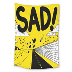 Have Meant  Tech Science Future Sad Yellow Street Large Tapestry by Mariart