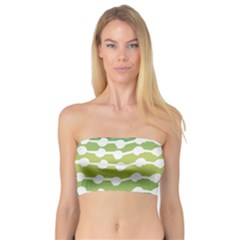 Polkadot Polka Circle Round Line Wave Chevron Waves Green White Bandeau Top by Mariart