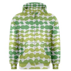 Polkadot Polka Circle Round Line Wave Chevron Waves Green White Men s Zipper Hoodie by Mariart