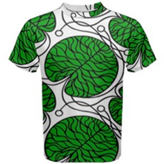 Leaf Green Men s Cotton Tee by Mariart