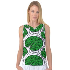 Leaf Green Women s Basketball Tank Top