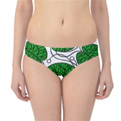 Leaf Green Hipster Bikini Bottoms by Mariart