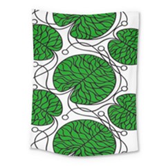 Leaf Green Medium Tapestry by Mariart