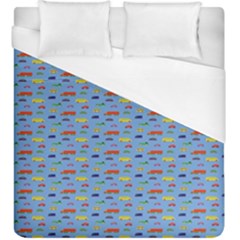 Miniature Car Buses Trucks School Buses Duvet Cover (king Size) by Mariart