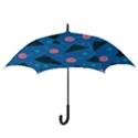 Seamless Triangle Circle Blue Waves Pink Hook Handle Umbrellas (Large) View3