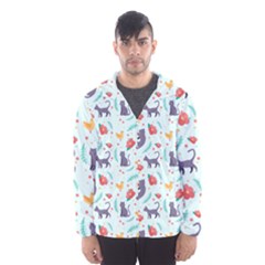 Redbubble Animals Cat Bird Flower Floral Leaf Fish Hooded Wind Breaker (men) by Mariart