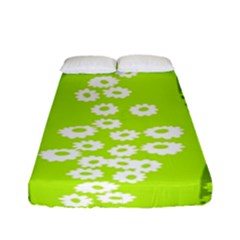 Sunflower Green Fitted Sheet (full/ Double Size)