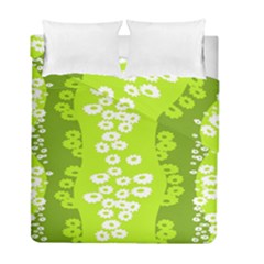 Sunflower Green Duvet Cover Double Side (full/ Double Size) by Mariart