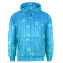 Star Blue Sky Space Line Vertical Light Men s Zipper Hoodie by Mariart