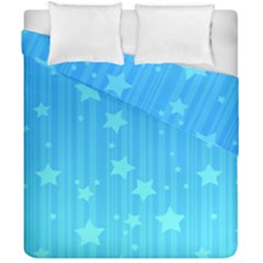 Star Blue Sky Space Line Vertical Light Duvet Cover Double Side (california King Size)