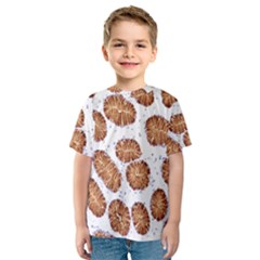 Formalin Paraffin Human Stomach Stained Bacteria Brown Kids  Sport Mesh Tee