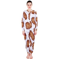 Formalin Paraffin Human Stomach Stained Bacteria Brown Onepiece Jumpsuit (ladies)  by Mariart