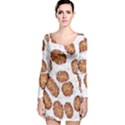 Formalin Paraffin Human Stomach Stained Bacteria Brown Long Sleeve Velvet Bodycon Dress View1