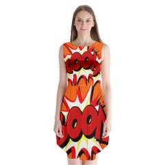 Boom Sale Orange Sleeveless Chiffon Dress   by Mariart