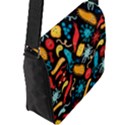 Worm Insect Bacteria Monster Flap Messenger Bag (L)  View2