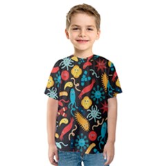 Worm Insect Bacteria Monster Kids  Sport Mesh Tee