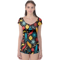 Worm Insect Bacteria Monster Boyleg Leotard  by Mariart