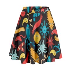 Worm Insect Bacteria Monster High Waist Skirt by Mariart