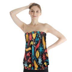 Worm Insect Bacteria Monster Strapless Top by Mariart