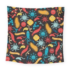 Worm Insect Bacteria Monster Square Tapestry (large) by Mariart